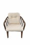 Hanah Home Manolya Conjunto de Jardín Marrón y Crema